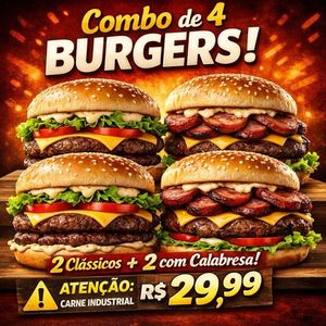 imagem do produto 4x hambúrguer tradicional por 29,99