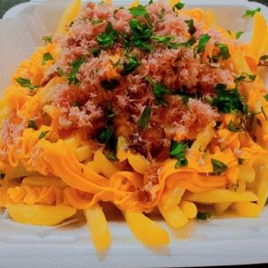 imagem do produto Fritas com cheddar e bacon