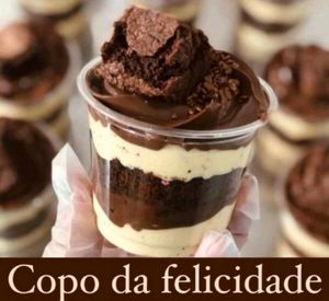imagem do produto Copo da Felicidade de leite Ninho com Nutella e brownie