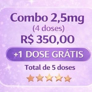 imagem do produto Combo 2,5mg 4 doses + 1 grátis 