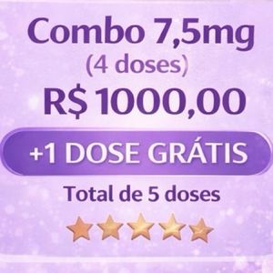 imagem do produto Combo 7,5mg 4 doses + 1 dose grátis 
