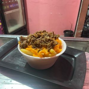 imagem do produto Batata frita C/carne do sol e chedder(G)
