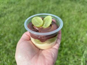 imagem do produto Bombom no Pote de Ninho, Chocolate e Uvas Verdes