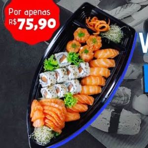 imagem do produto 2 combinado com sashimi de salmão e gunkan 