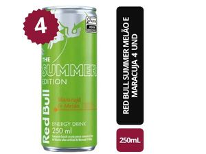 imagem do produto Red Bull Summer Melão E Maracuja 250ml - 4un - Gelado