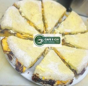 imagem do produto Tapioca pizza Queijo, presunto, ovo