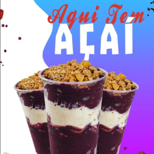 imagem do produto Açaí de 300ml (acompanha, creme, 3 complementos, 2 frutas e 2 cobertura)