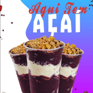 imagem do produto Açaí de 500 ml(acompanha creme, 2 frutas, 2 cobertura e 3 completos.)