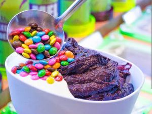 imagem do produto Açaí+creme de Ninho na marmita de 500ml com 5 acompanhamentos grátis.