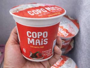 imagem do produto Sorvete copo de 400 ml sabor napolitano.