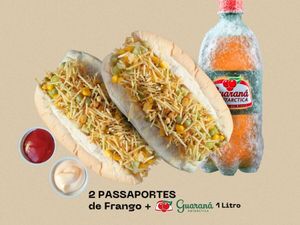 imagem do produto 2 Passaportes de Frango + Guaraná Antarctica de 1 Litro