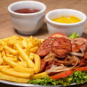 imagem do produto Calabresa Acebolada com Fritas 