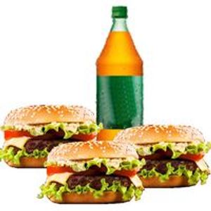 imagem do produto 3 X-Salada Tradicional + 1 Refri 1L