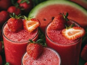 imagem do produto Suco de morango com melancia