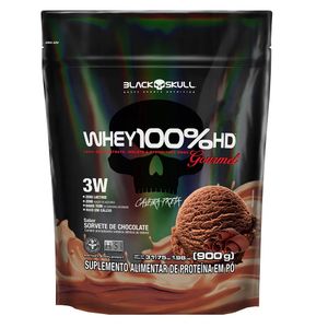 imagem do produto Whey 100% Hd Black Skull Gourmet 900g Refil