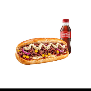 imagem do produto Setelagoano, Salsicha na brasa com Carne Seca, combo C/ Coca cola 200ml