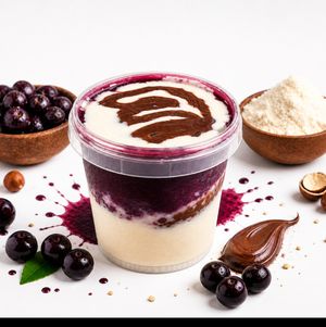 imagem do produto Açaí Premium com Nozes, Cupuaçu, Creme Ninho e Creme de Avelã 180ml