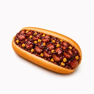 imagem do produto Costela Bbq, Linguicinha de costela com salsicha assada na brasa, hotdog Nª9