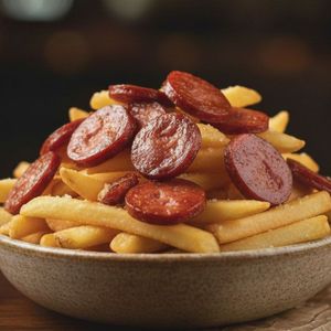 imagem do produto BATATA FRITA COM CHEDDAR E CALABRESA 