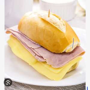 imagem do produto PÃO COM QUEIJO E PRESUNTO DE PERU