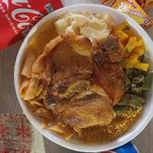 imagem do produto Marmitex com Carne suina Frita