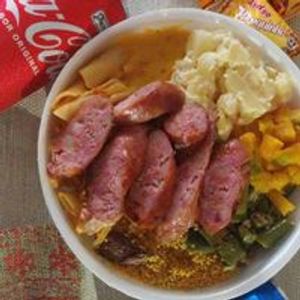 imagem do produto Marmitex C/ Linguiça assada.