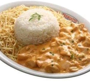 imagem do produto Strogonoff de frango +batata palha