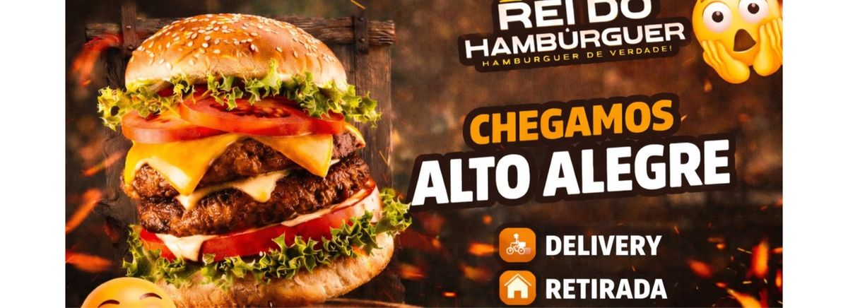 Rei do Hambúrguer Alto Alegre - Ma logo