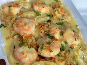 imagem do produto Macarrão ao Molho Branco com Camarão