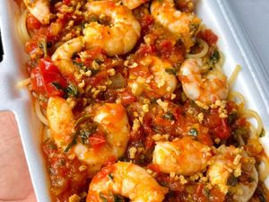 imagem do produto Macarrão com Camarão ao molho pomodoro