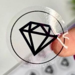 imagem do produto Adesivo pequenos transparente