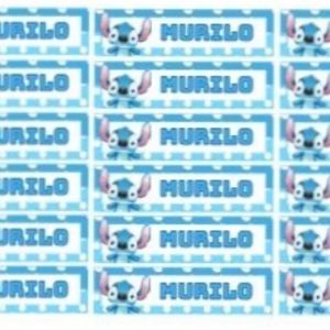 imagem do produto Etiqueta escolar personalizada tamanho ( p )