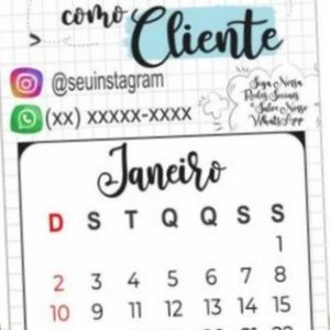 imagem do produto Calendário imã de geladeira