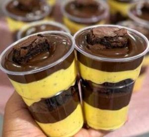 imagem do produto Copo Da Felicidade De Brownie Com mousse de Maracujá