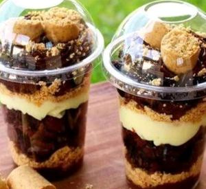 imagem do produto Copo da felicidade brownie com paçoca