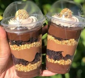 imagem do produto Copo da felicidade brownie com amendoim