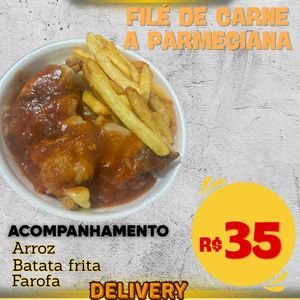 imagem do produto FILÉ DE CARNE A PARMEGIANA