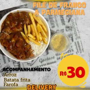 imagem do produto FILÉ DE FRANGO A PARMEGIANA