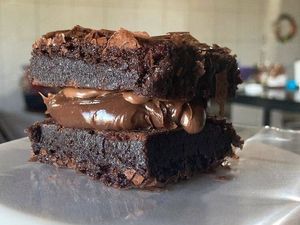 imagem do produto Brownie recheado com brigadeiro de cacau 50% e Nutella