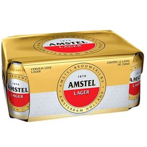 imagem do produto Cerveja Amstel Lata 12x350ml