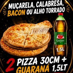 imagem do produto Compre 2 pizzas 30 cm ganhe 1 refri