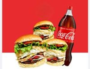 imagem do produto 3 x tudo + coca cola 2L