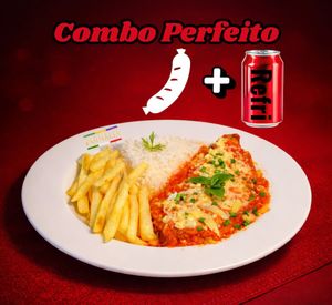 imagem do produto Linguiça à Parmegiana + Bebida