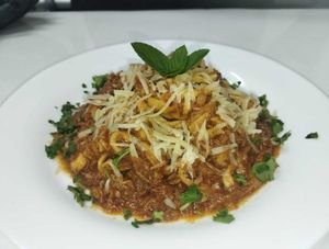 imagem do produto Fettuccine ao molho barbecue e frango desfiado