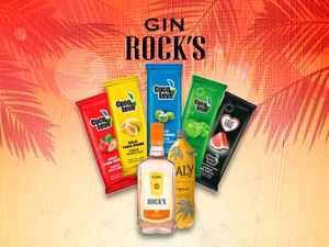 imagem do produto Combo Gin Rocks Sunset + Energético 2l + Gelo + Frutas