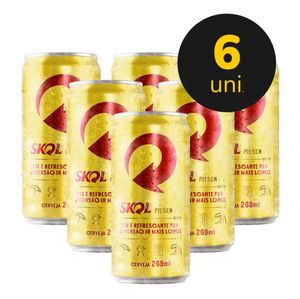 imagem do produto Combo Skol 269ml - 6 Unidades