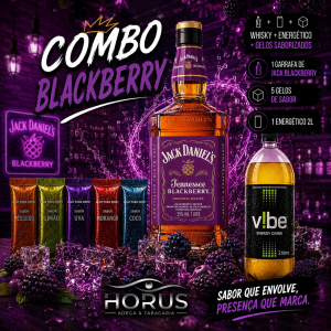 imagem do produto Combo de Whisky Jack Daniel's Blackberry - Com Vibe