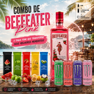 imagem do produto Combo de Gin Beefeater Pink - Com Monster