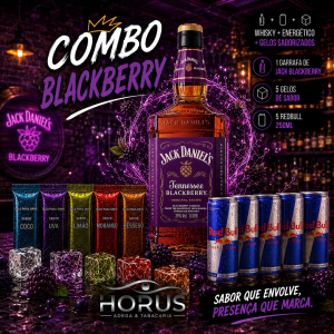 imagem do produto Combo de Whisky Jack Daniel's Blackberry - Redbull 