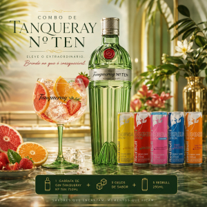 imagem do produto Combo de Gin Tanqueray Nº TEN - Com Rebull 